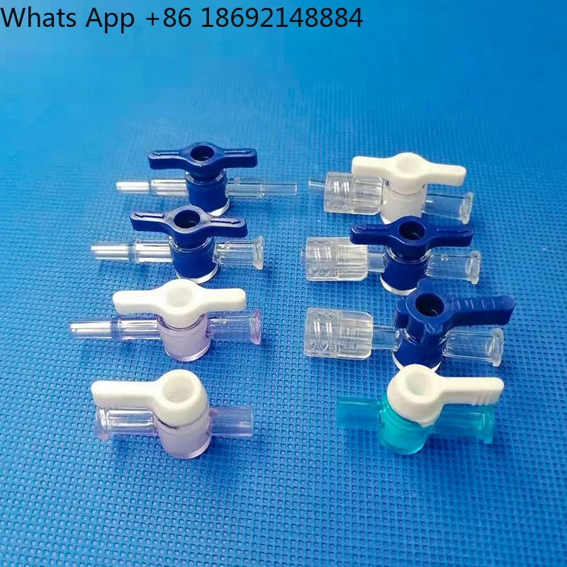 Male and female two-way valve Plastic high temperature resistant plastic rotary plug valve, quick connector PC material