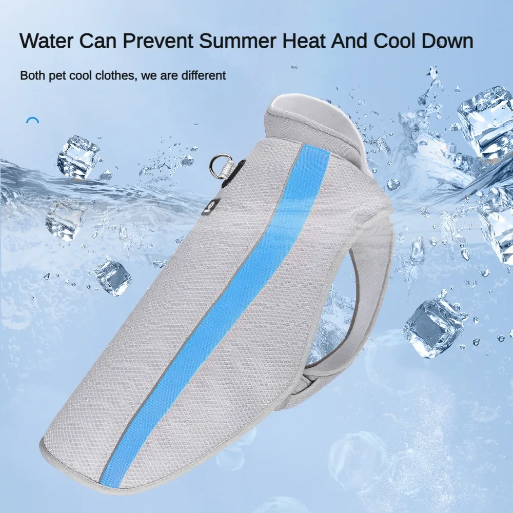 Pet Cooling Suit Heatstroke Prevention and Cooling Pet Cooling Suit Medium and Large Dog Vest Summer Pet Clothing