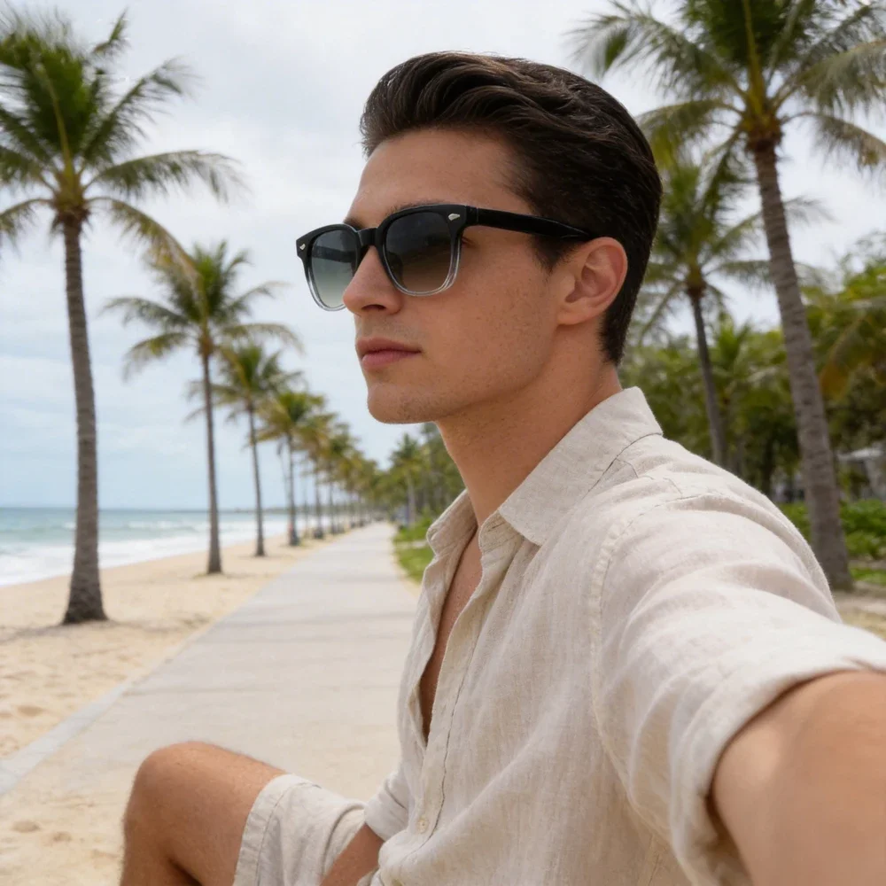 Neue Vintage-Sonnenbrille für Herren mit Propionsäure-Pins, modische Retro-Sonnenbrille für Damen, Party- und Reisebrille, UV400, Geschenk