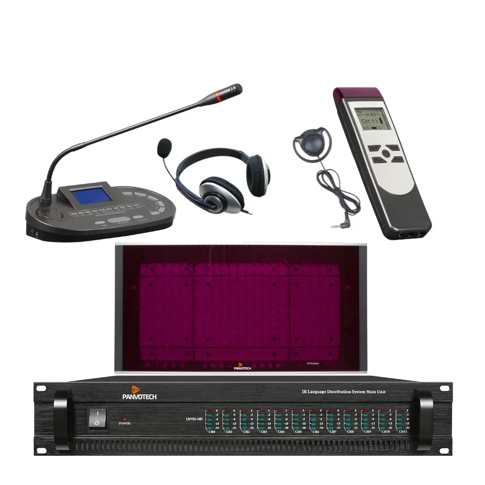 2026/Panvotech Multi Languages  Translation Equipment ultaneous Interpretation Equipment For Conference Room
