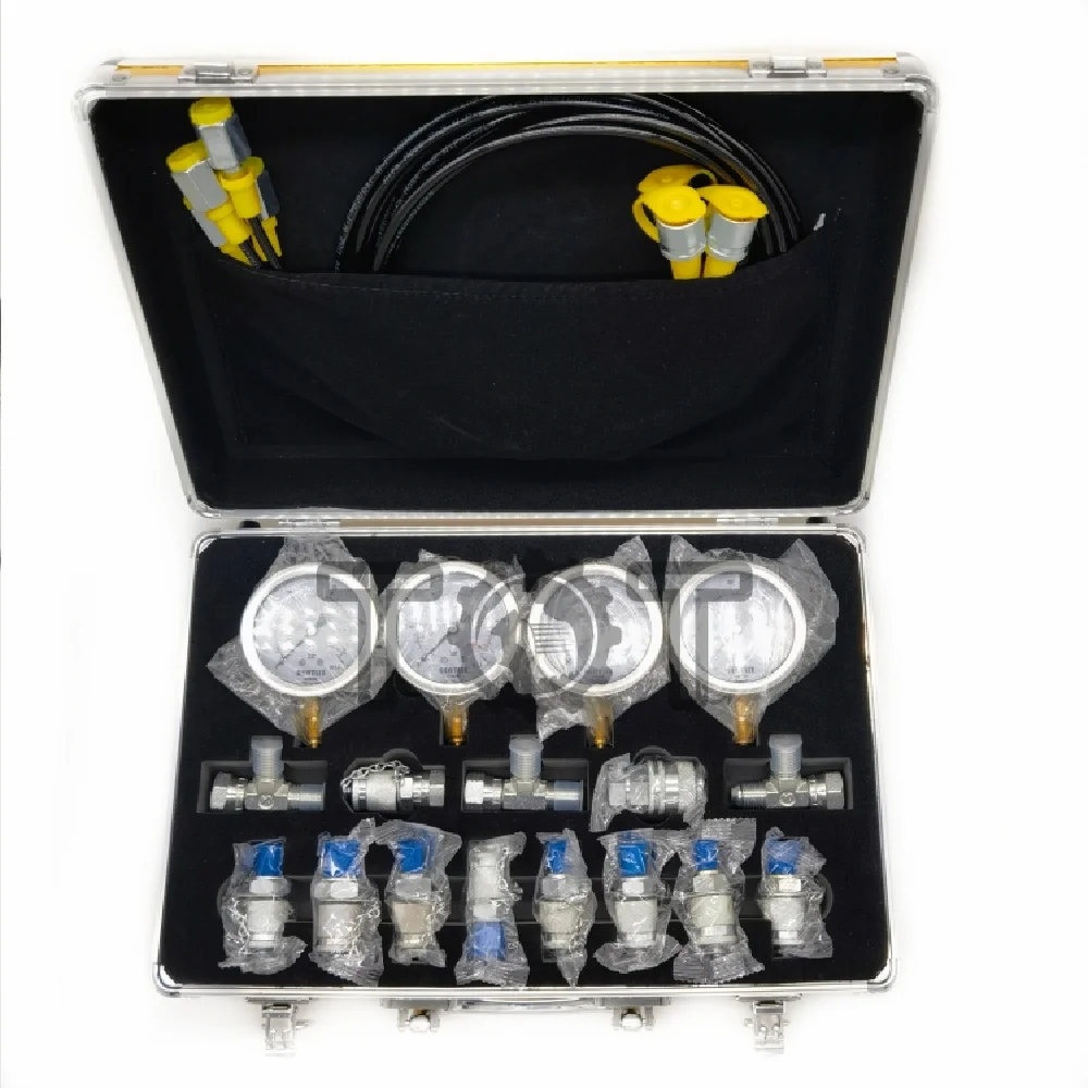 For Accurate Pressure Measurement Hydraulic Gauge Test Kit Construction Machinery Up To 60mpa Peak Excavator