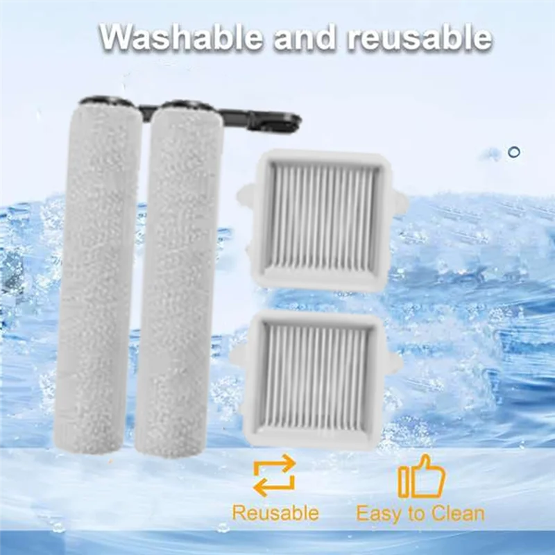 ABVI-4PCS メンテナンスキット ブラシとフィルター Roborock F25 シリーズ湿式および乾式真空スペアパーツ用