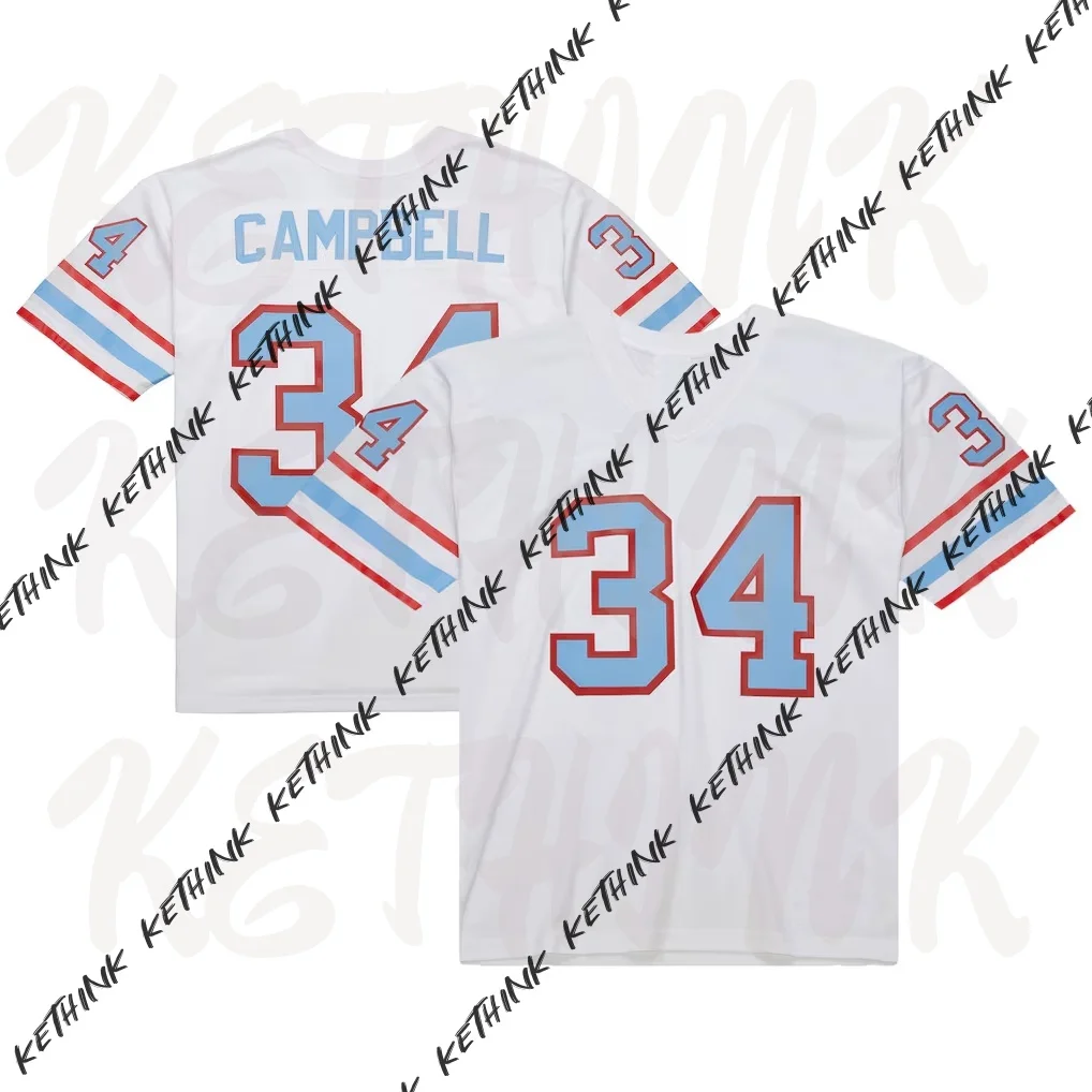 إيرل كامبل هيوستن أويلرز 1979 ليجاسي طبق الاصل جيرسي ، القطن تي شيرت الرجال النساء المتضخم القطن تي شيرت غير رسمي #1