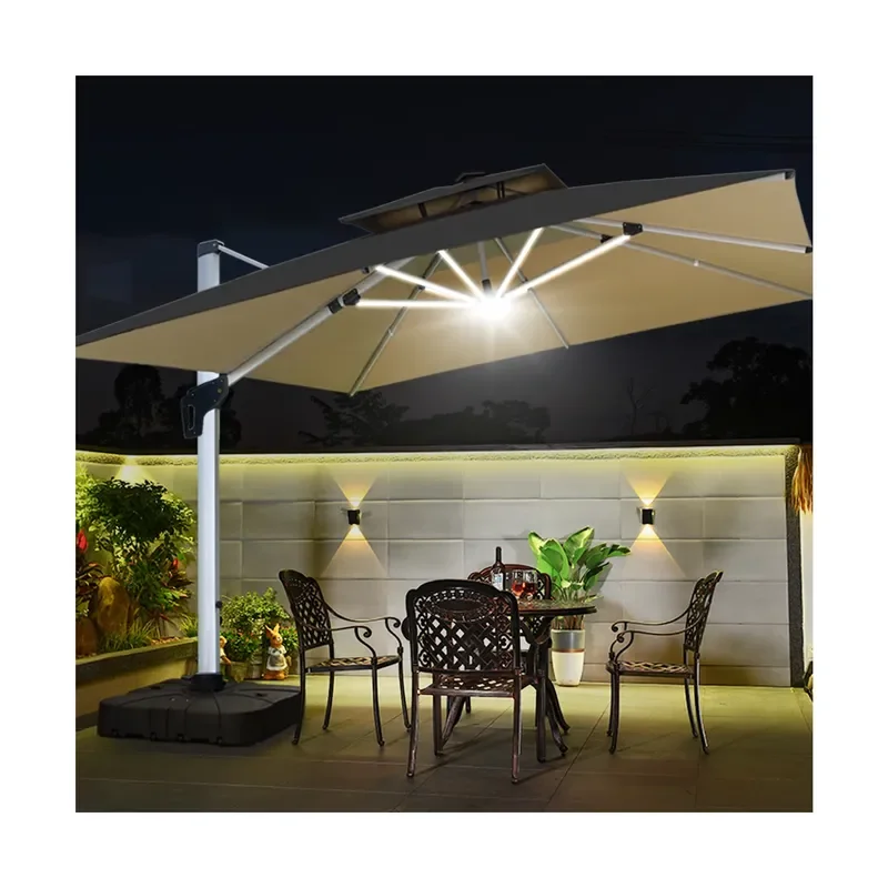 [280 Grams Canopy Polyester]Multiple Handle Designs Garden/Hotel/Coffee Shop/Rustaurant/Patio/Courtyard Umbrella Promotion