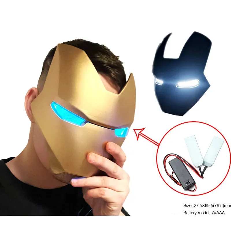 

New DIY Led Eyes Light Kits for Tony' Stark Halloween Helmet Mask Glow Eyes Cosplay Prop Lights Accessories Cannot Bend Style