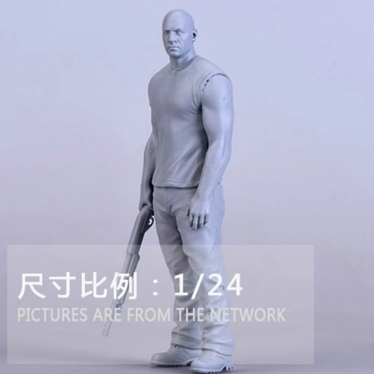 1/24 The Fast and the Furious, Muscle man, Resin Model Figure GK, Unassembled and unpainted kit