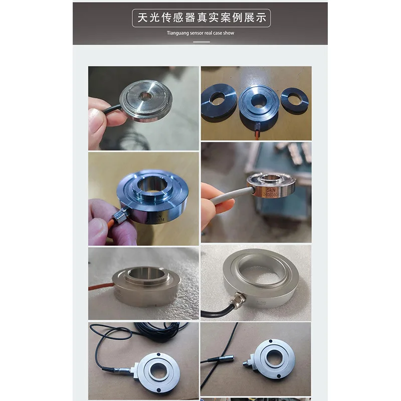Suitable for annular force sensor, compression pressure preload force hollow weighing