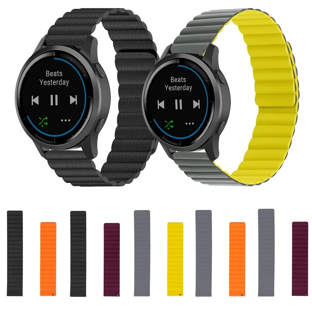 

Магнитный силиконовый ремешок-петля для Garmin Venu 2 Venu2 45 мм Vivoactive 4