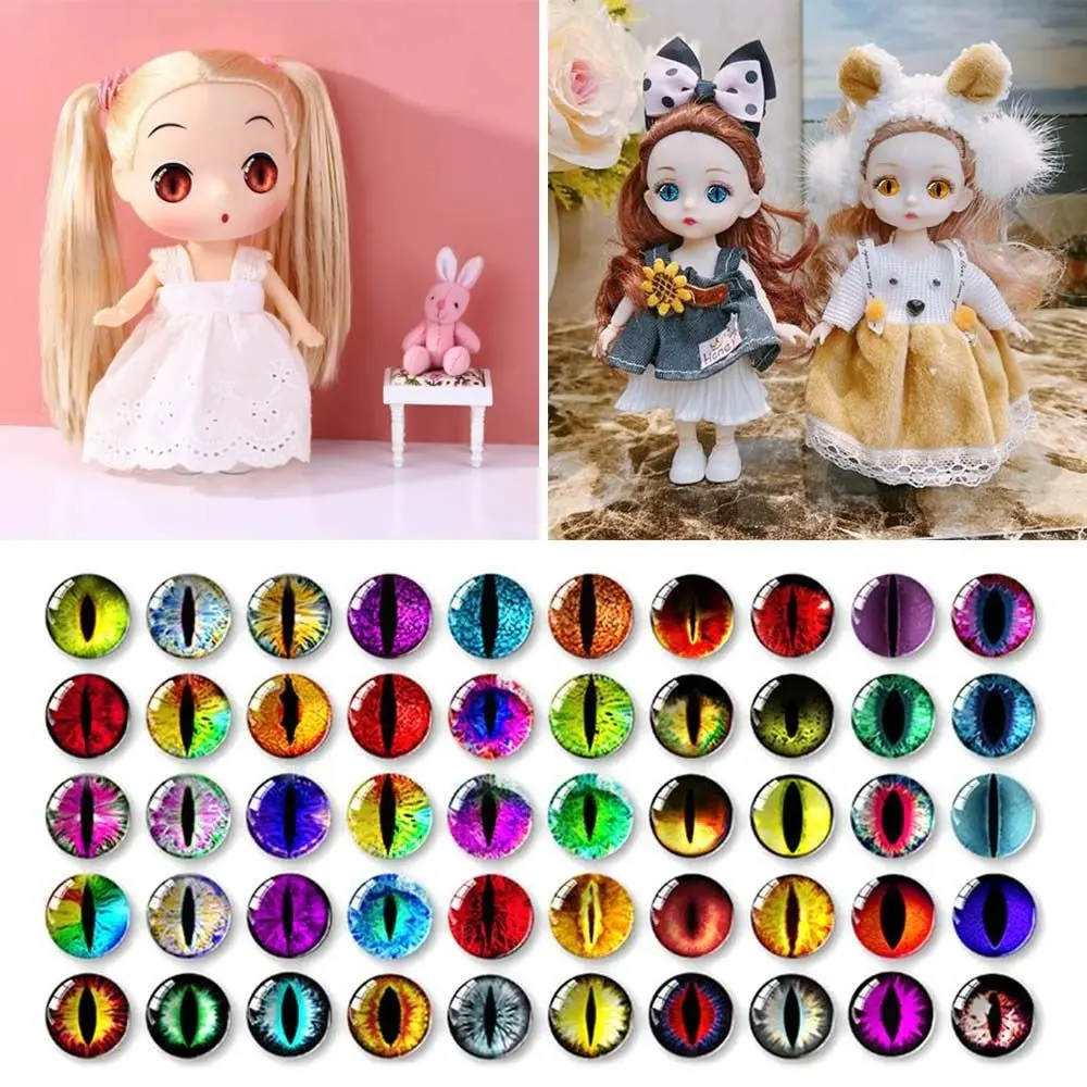 20pcs/10pairs New 6mm-20mm Eyes Crafts Eyes Crystal Plastic Puppet Crystal Eyes Bear Animal Accessories DIY Doll Accessories