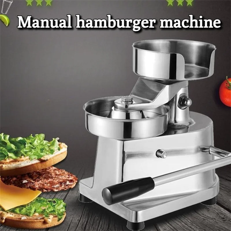 Stainless Steel 100/130/150cm Burger Press with 500 Sheets of Oil Absorbing Paper Manual Hamburger Patty Maker Kitchen Tool