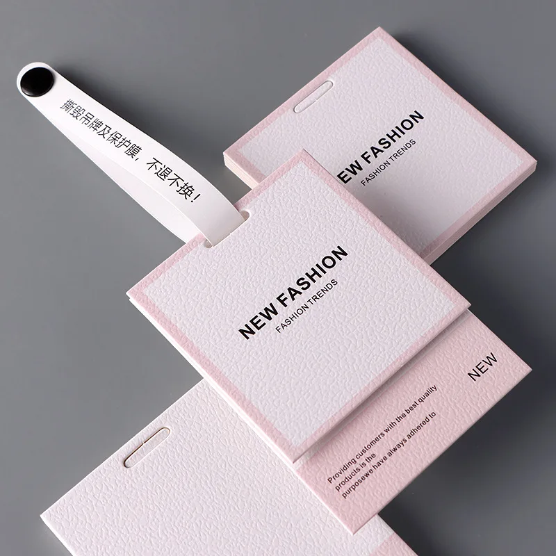 Custom Milano Paper Hang Tags Personalized Printed Logo Clothing Hang Tag Custom Shape Garment Label for Fashion Brand