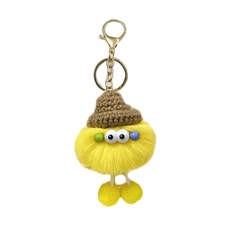 Plush Cartoon  Keychain Key Holder Ornament Car Pendant for Handbag Phone