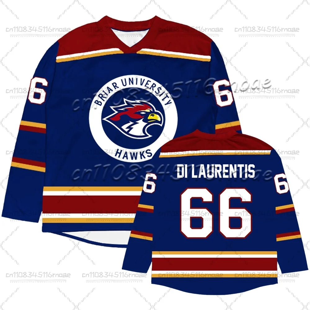 26 Off Campus Briar University Hockey Jersey Graham 44 22 DI LAURENTIS 66 Tucker 46 Adult and Children's Long Sleeved T-shirt