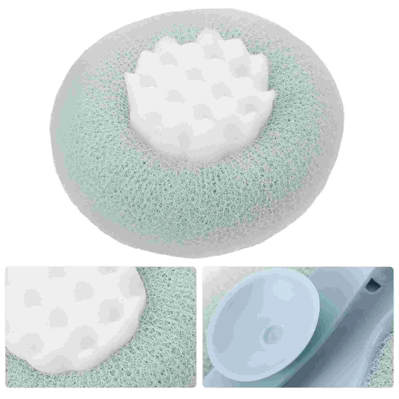 Sunflower Suction Cup Bath Ball Sponge Sponges Body Wash Shower Brush Sucker Loofah Scrubber Bye Pa Exfoliating