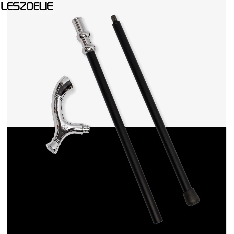 Bright Silver Luxury Masonic Walking Stick Men Mysterious Sun And Moon Decorative Walking Cane Women Elegant Retro Walking Stick