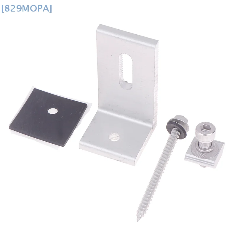 

1Set Solar Panel Module Aluminum Bracket L Solar Mount Bracket For RV Boat Off Grid Roof Solar System Accessories