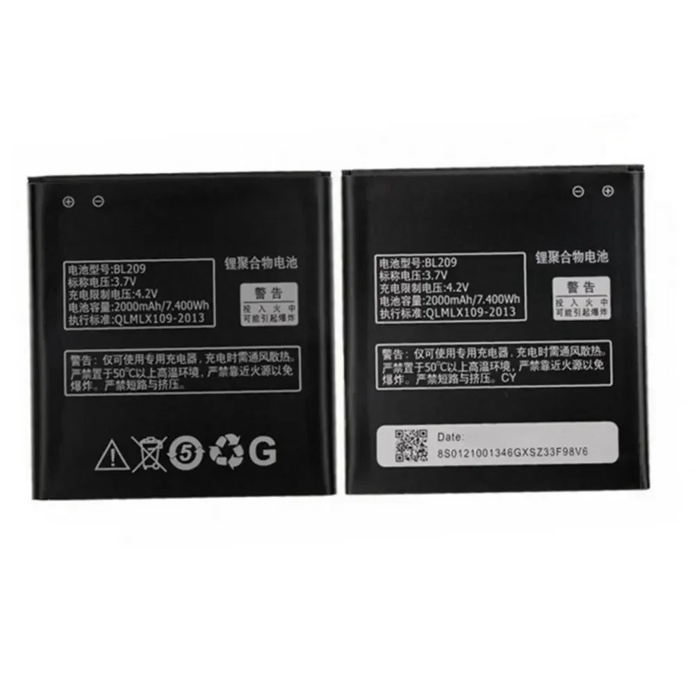 BL209  battery 2000mah  for Lenovo A706 A788T A820E A760 A516 A378T A398T Cellphone batteries