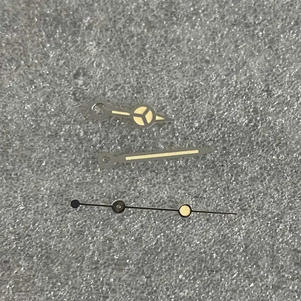 Watch Hands Thin Orange Pointer with Green Luminous Watch Accessories for NH36/ NH35/ 4R/ 7S Movement Replacement Parts