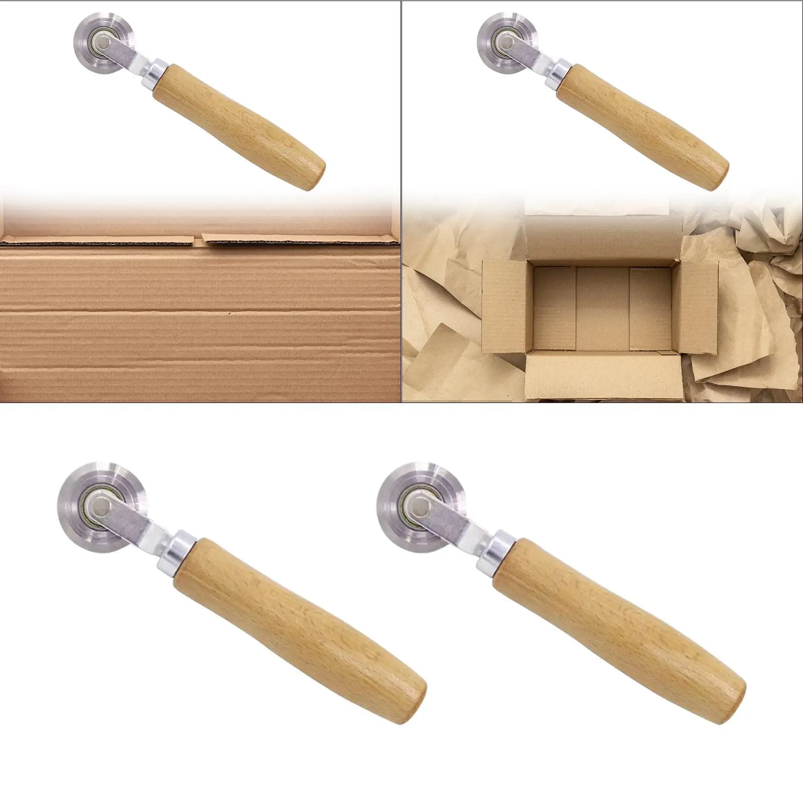 Scoring Tool Practical Convenient Comfortable Wooden Handle Easy to Use Accessories Hand Tool for DIY Projects Packaging Design