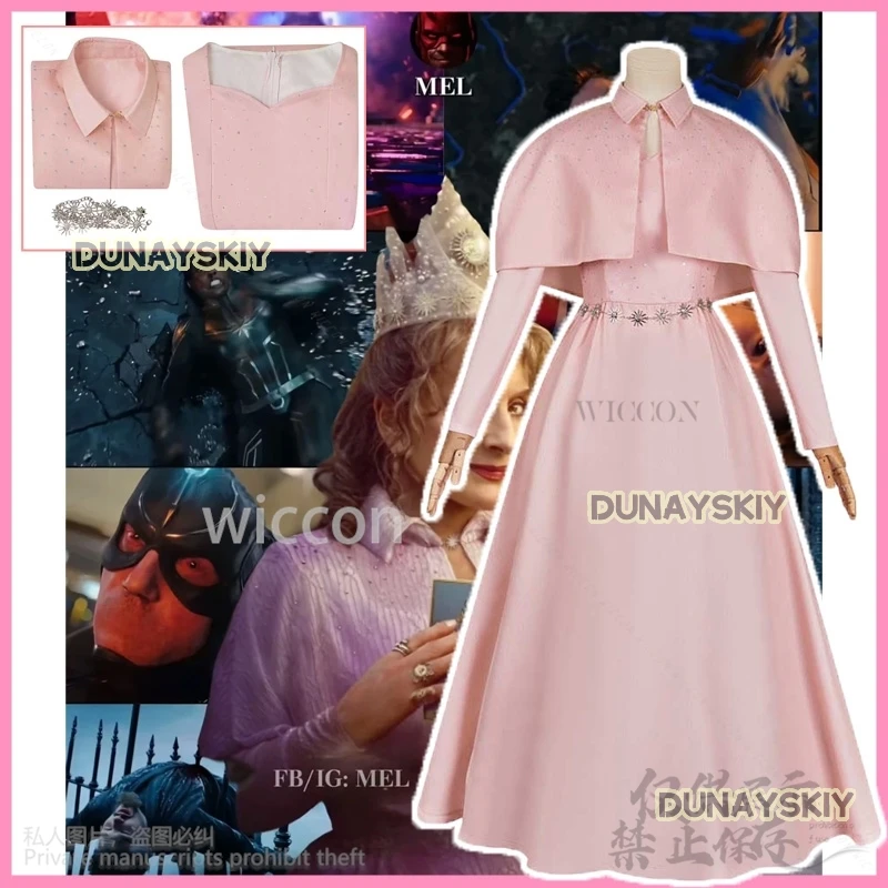 Anime Film Agathaa Cosplay Lilia Kostüm Frauen Mädchen Rosa Kleid Lolita Gürtel Schal Outfits Für Halloween Weihnachten Angepasst