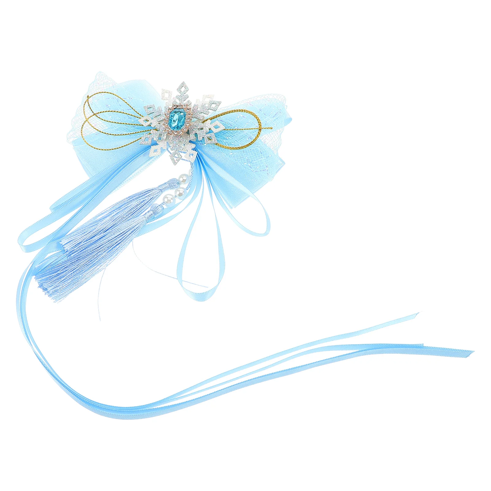 

Bow Hairpin Accessories for Girls Yarn Red Child Clips Fashionable Design Gauze Material Lightweight Secure Suitable Daily Life