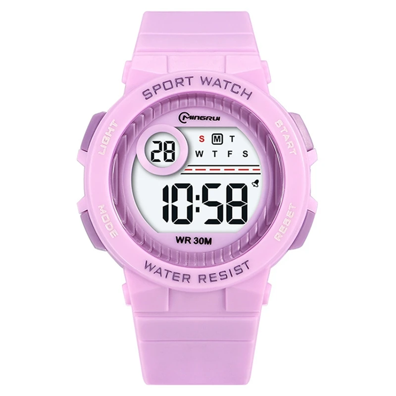 ساعة أطفال رقمية مقاومة للماء للبنات والأولاد، ساعات رياضية إلكترونية زرقاء للأطفال، ساعات منبه للسباحة، هدايا