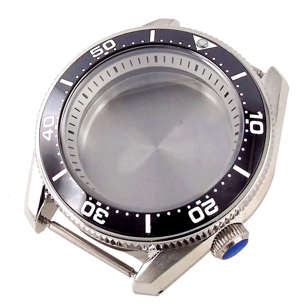 20ATM Waterproof 42.5mm SBDX001 Steel Watch Case Sapphire for NH34 NH35 NH36 NH38 ETA 2824 PT5000 3.8 o\'clock Crown 120 clicks