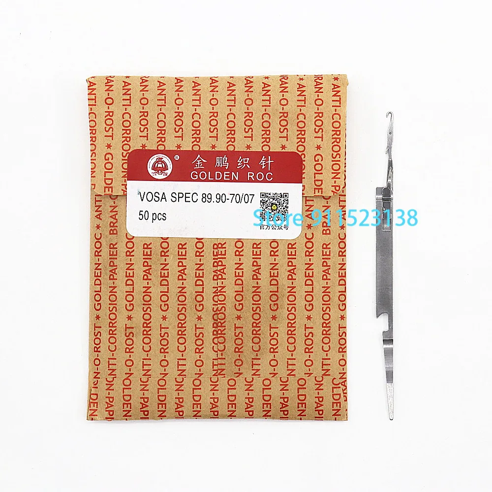 

200 шт. натуральная вязальная игла Golden Roc Vosa Spec 89,90-70/07 для китайской вязальной машины SHIMA SEIKI, игла 9/10 г
