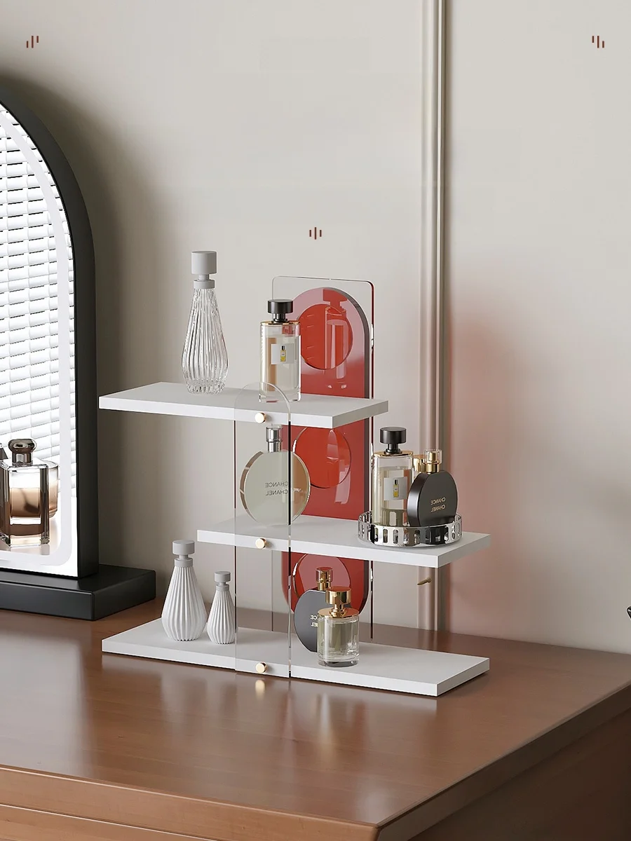 

Transparent Cosmetic Storage Ra eup Desk Skincare Perfume Organizer Box Aromatic elf Acrylic Multi-Function Storage