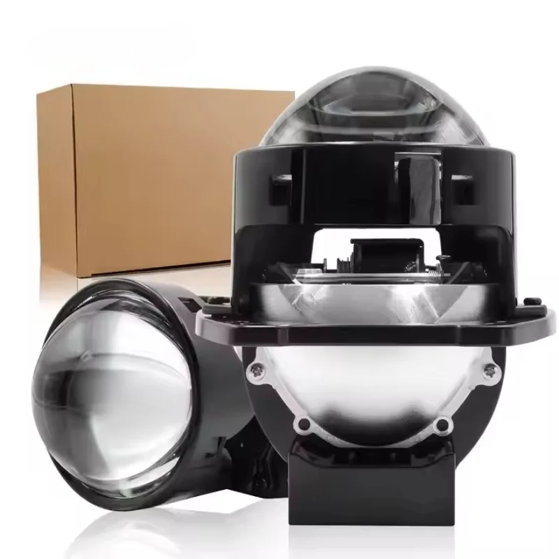 

2PCS 3 Inch Bi LED Projector Headlights Lenses for Hella LED Lights 120W Hyperboloid Lens Auto Lamp Headlamp Car Accessories