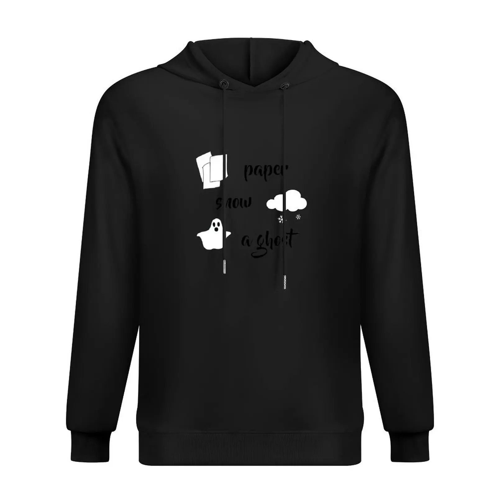 

Paper Snow A Ghost Friends Quote Hoodie korean style clothes men wear autumn new products men's sweat-shirt mens hoodie