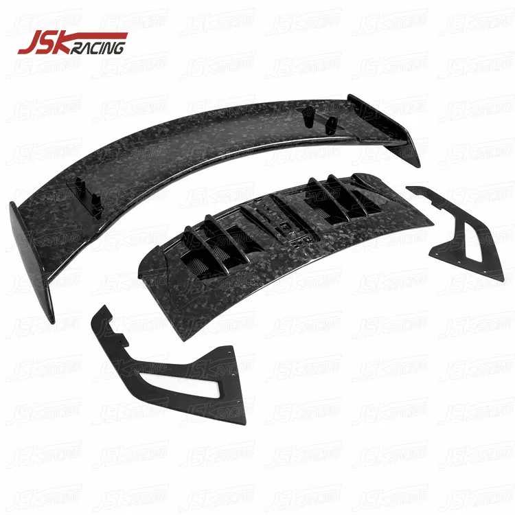 Style Dry Forged Carbon Fiber Rear Trunk and Spoiler for 2019-2023 Porsche 911 992