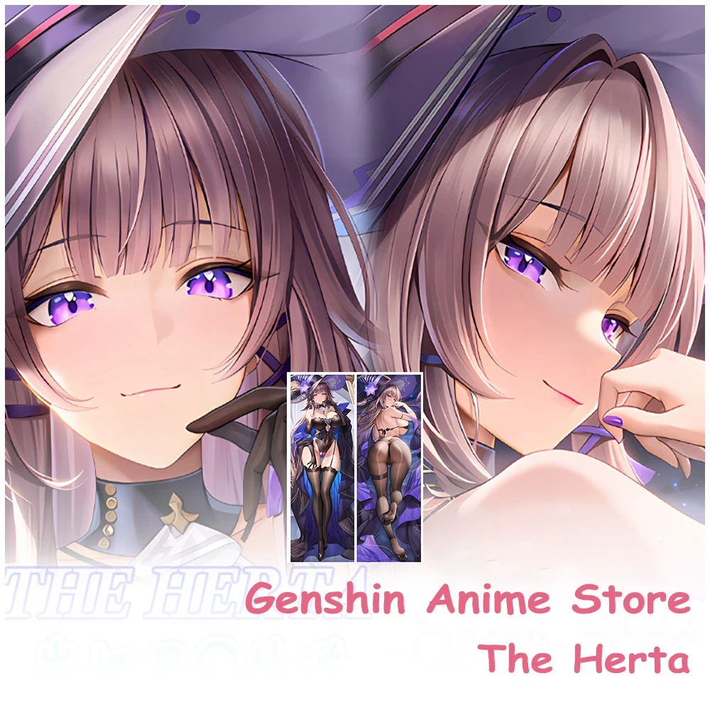 

Cartoon The Herta Sexy Dakimakura Cover Cosplay Props Anime Double-Sided Printed Honkai: Star Rail The Herta Otaku Pillow Cover