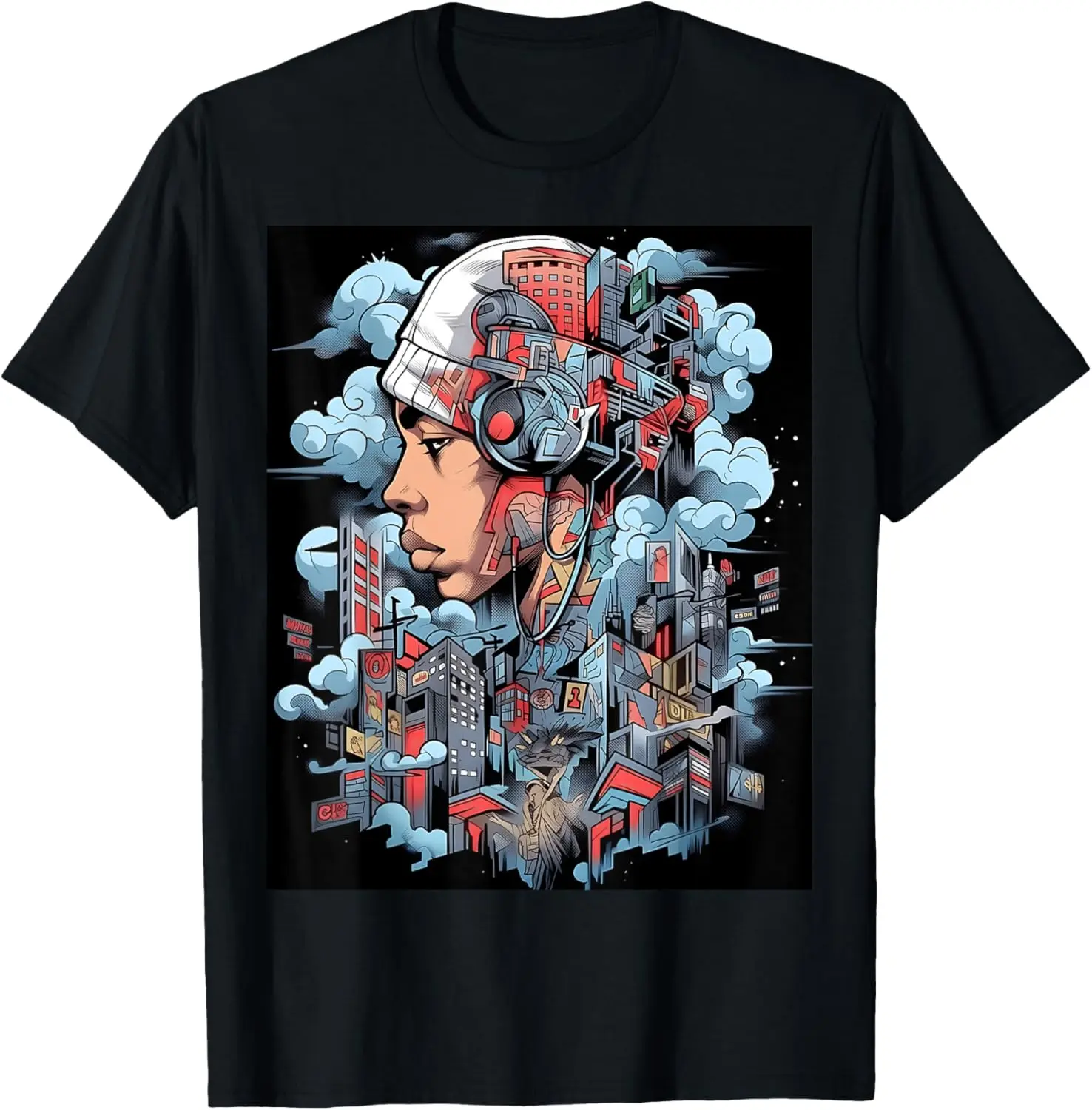 Breaking Boundaries: Referenced by Hip-Hop Graphic Design T-Shirt