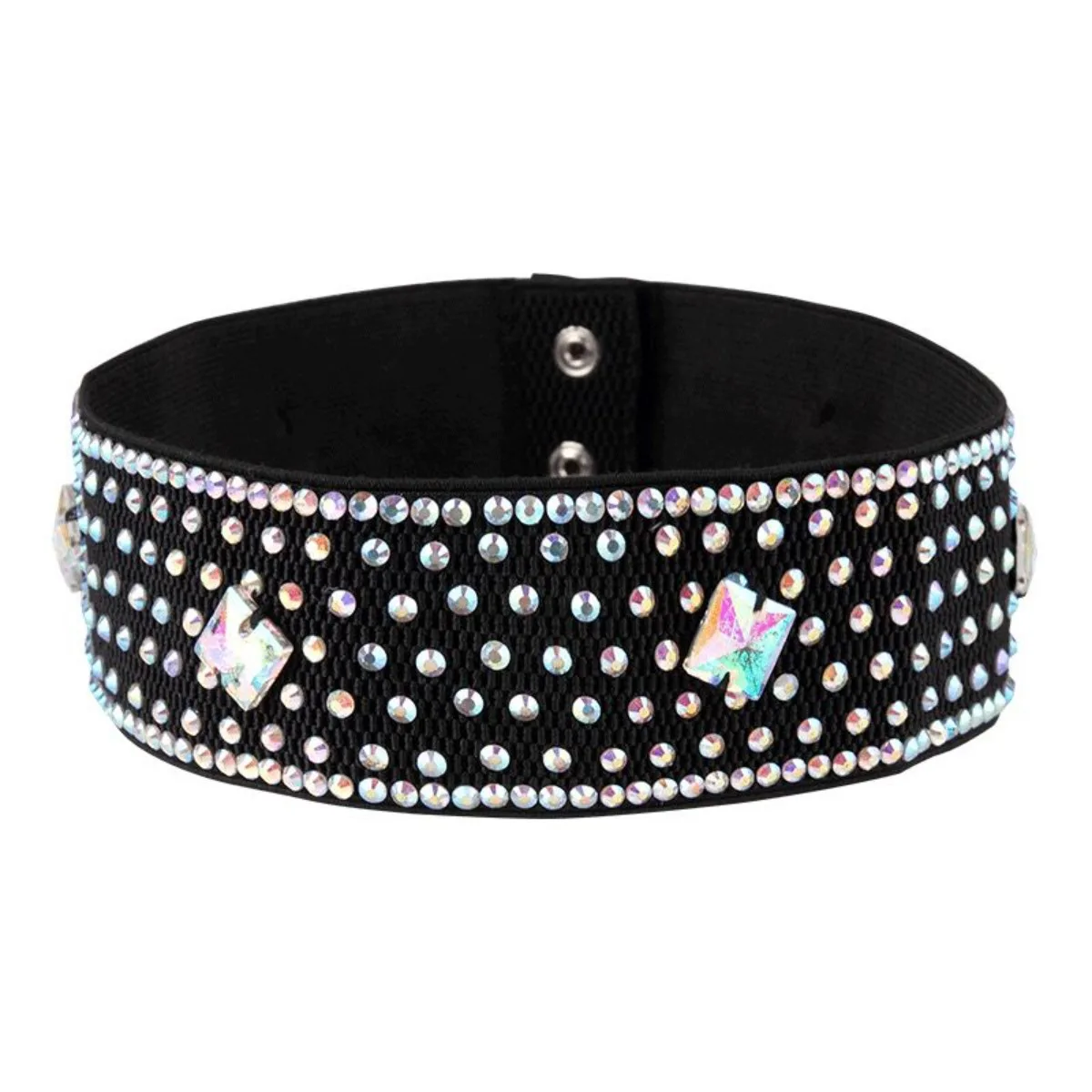 

Танцевальный пояс, новый широкий модный многоцветный горный хрусталь, аксессуар для соревнований, для взрослых женщин, сценическое шоу