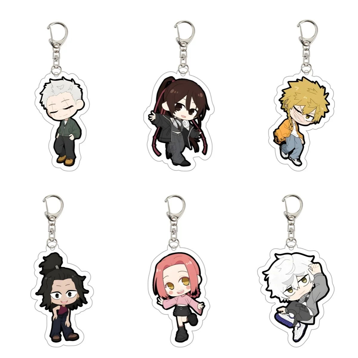 Llaveros de anime de 6 cm, Hell’s Paradise Jigokuraku, figuras de Gabimaru, Sagiri y Yuzuriha, decoración de escritorio, regalo coleccionable