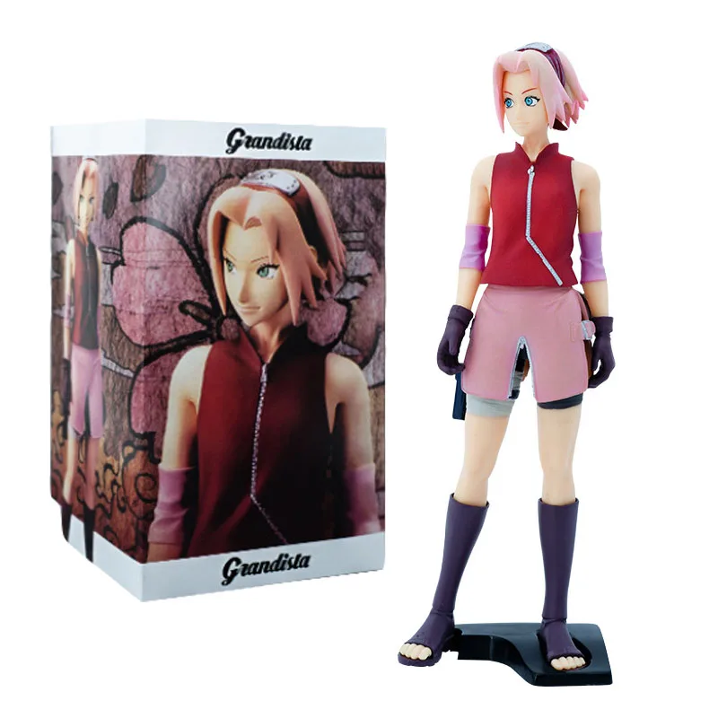 NarAAFigure Anime Shippuden Harlot Sakura Action Figure, Position Debout, Collection Jouet pour Cadeau de Noël, 27cm