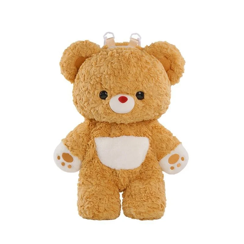 Yellow Bear Backpacks Korean Lolita Y2K Bear Bag JK Sweet Zipper Single Shoulder Diagonal Cross Bag Student Birthday Gifts New