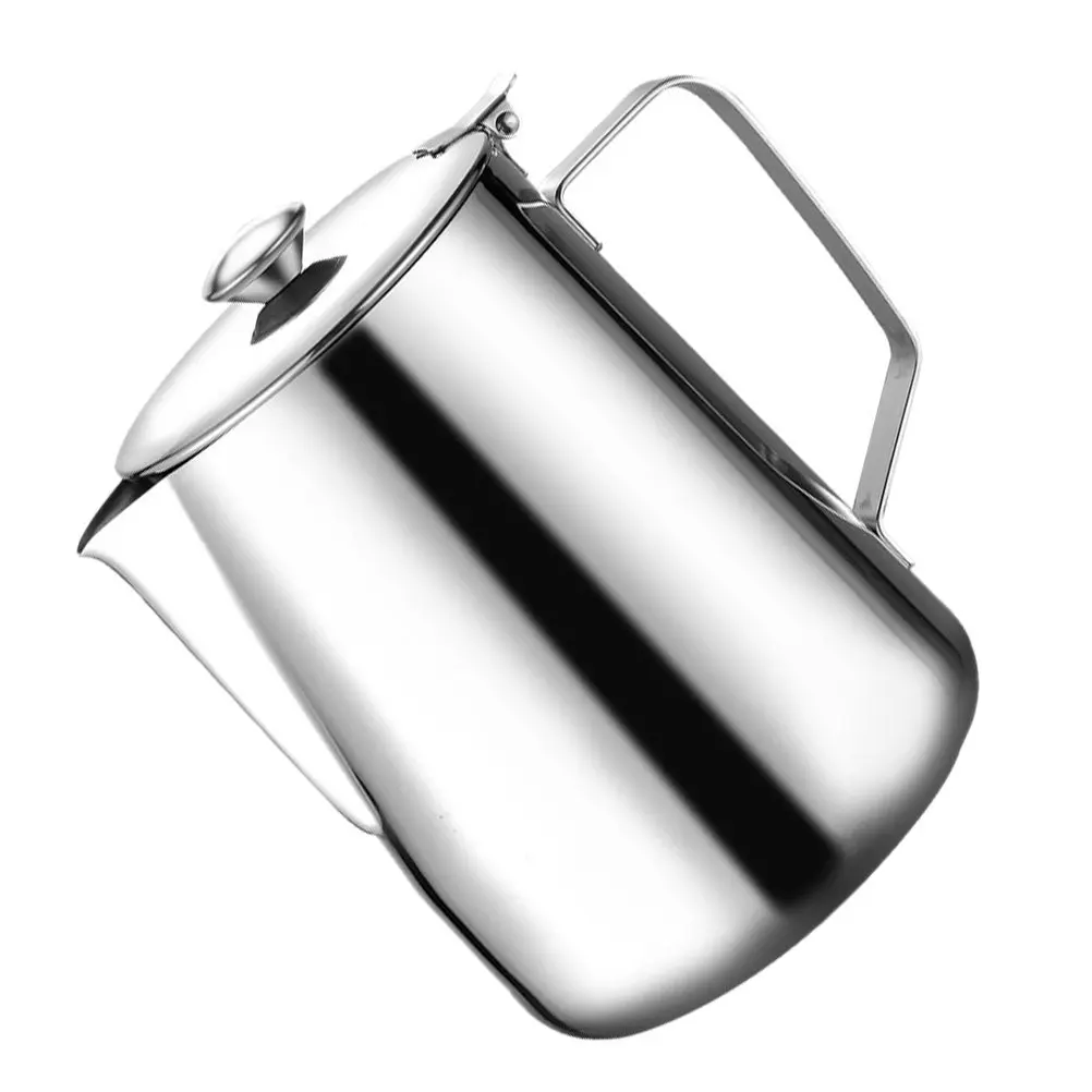 1Pcs 600Ml Stainless Steel Frothing Pitcher for Coffee Milk Sharp Spout Design Easy Carry Smooth Handle Dishwasher Safe Latte