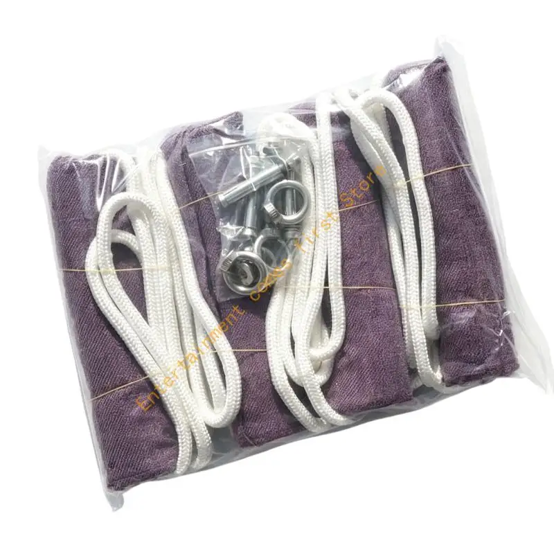 Yoga Swing String Wall Rope Set for Practitioners Working on Assisted Poses, Stretching, and Reach with Wide Cloth Contact
