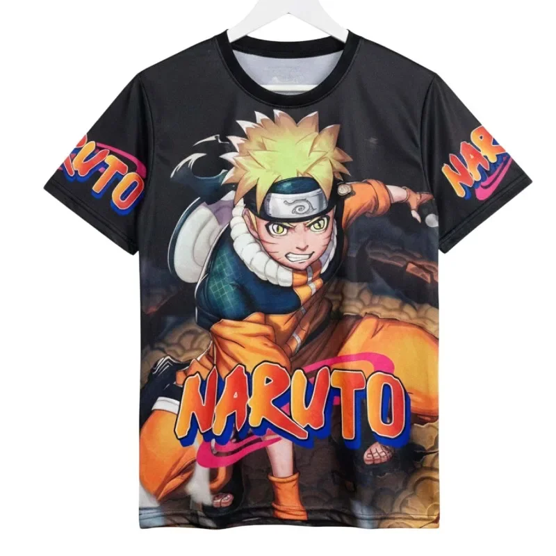 2026 New Naruto All-Star 3D Printed Short-Sleeve T-Shirt Unisex Street Style Crew Neck Top Sports Breathable Casual Short-Sleeve