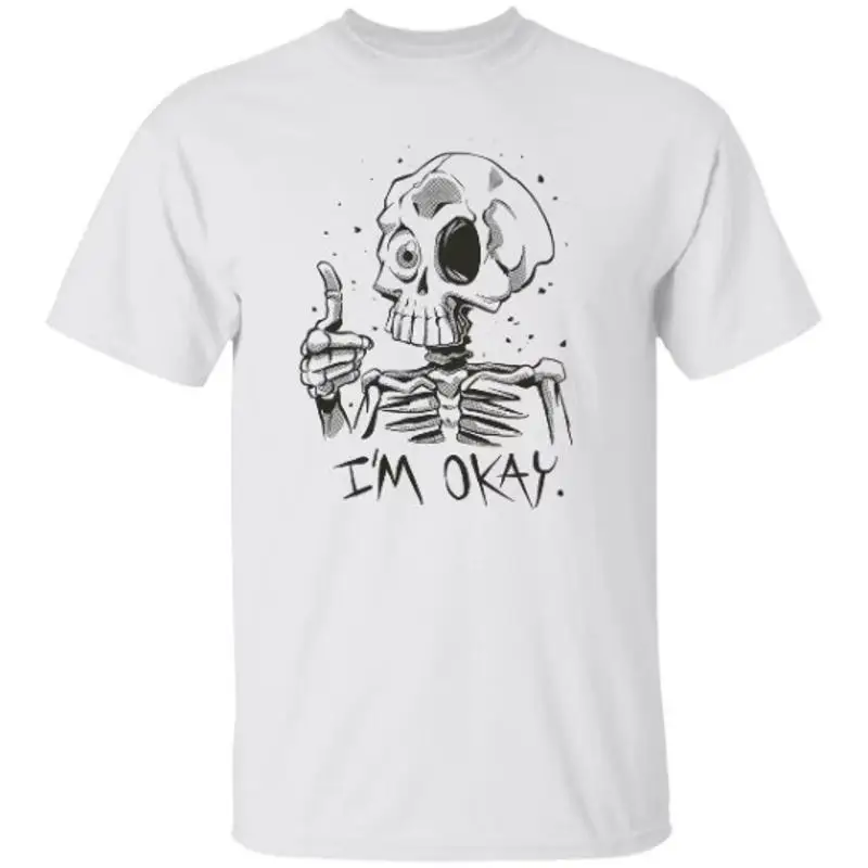 

Футболка Skeleton Okay I'm Fine Sarcasm Funny