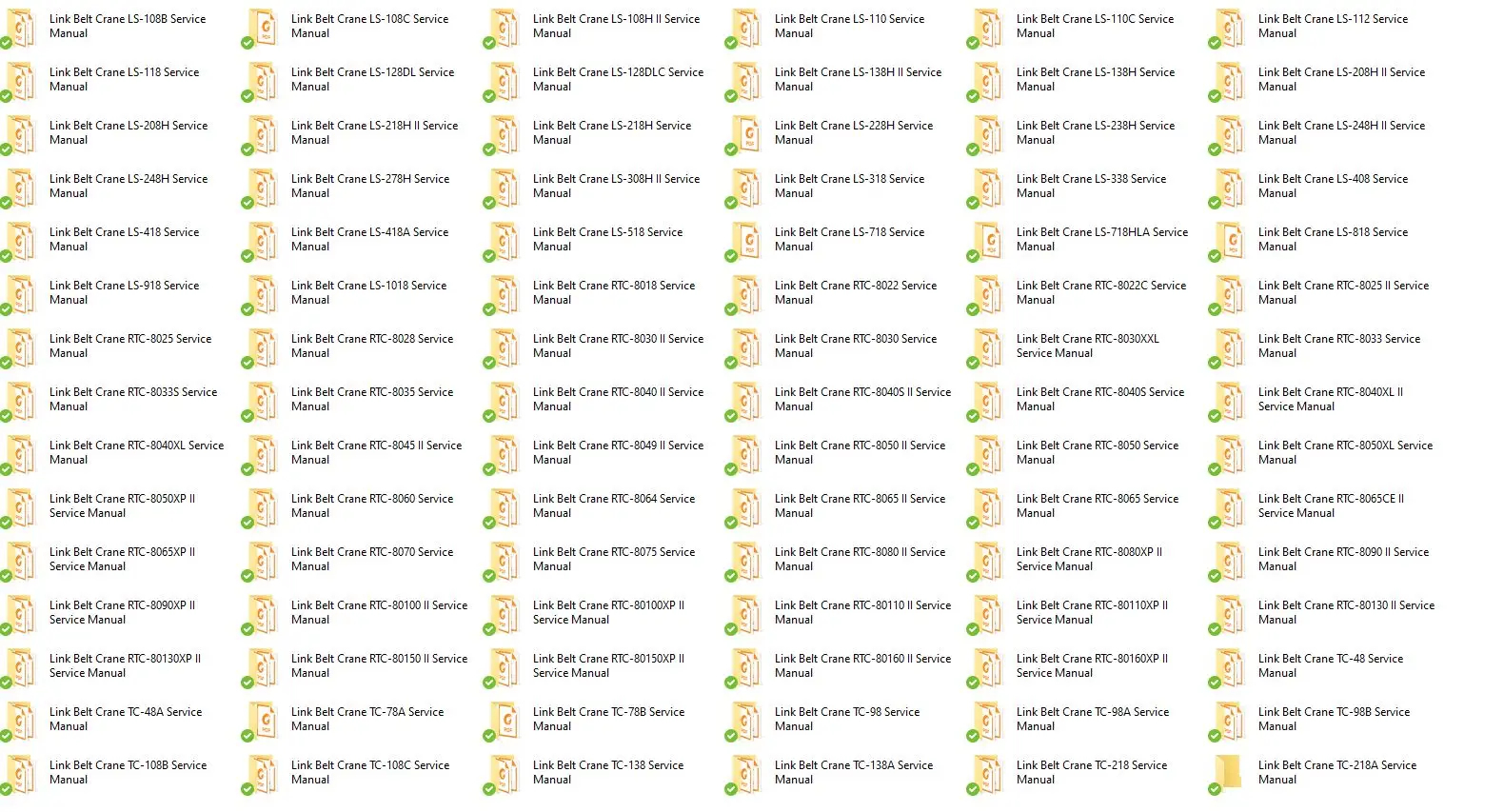 

AutoDVD2 Link-Belt Crane 10.3GB PDF [03.2021] All Model Service Manual Full DVD
