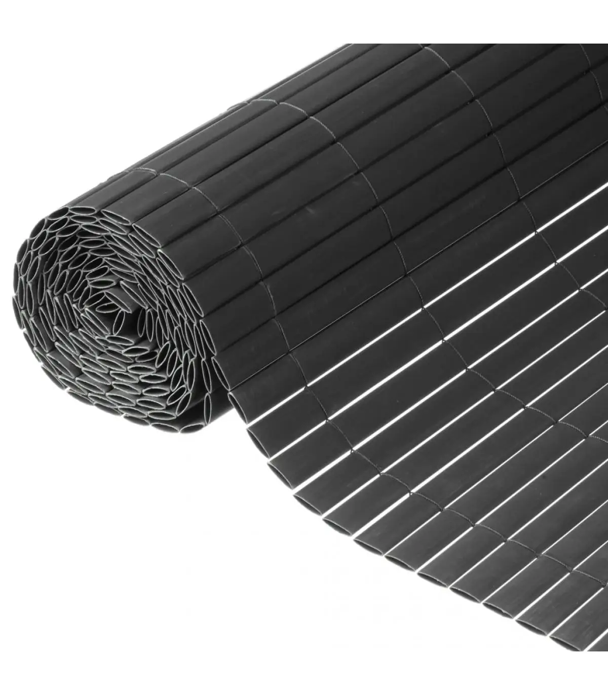 1x3 m anthracite gray PVC double sided garden concealment fence fence