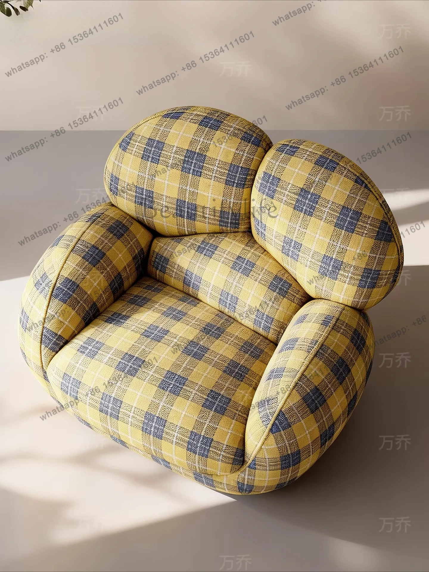 XX  Italian Minimalist Creative Cartoon Single Chair Household Living Room Balcony Single Leisure Chair