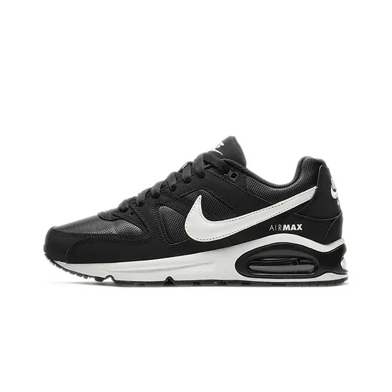 Original Nike Air Max Command Women's Running Shoes Wear Resistant Shock Absorption Breathable Black White Sneakers 397690-021