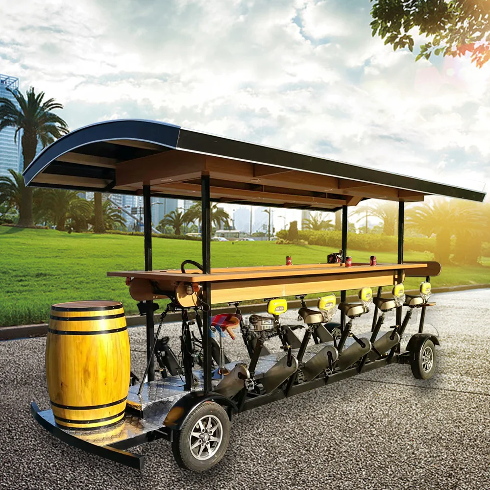 Mobile Bar Beer Bike Fast Food Trailer Mobile Street Ice Cream Food Trolley Cart Beer Food Beverage Vending Cart