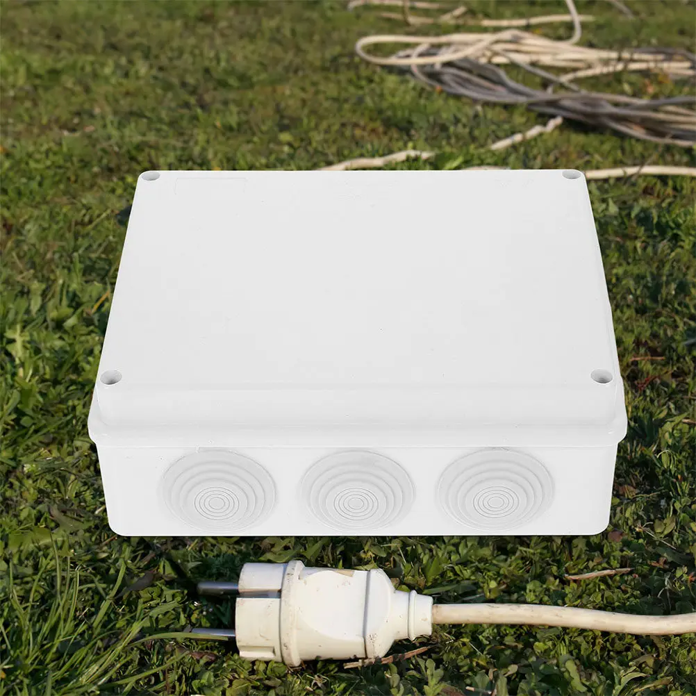 2 Pcs Electrical Junction Case ABS Project Boxes for Electronics Plastic Enclosure