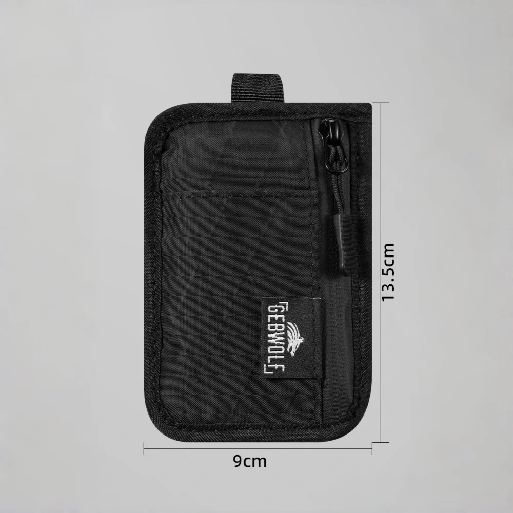 RFID-blockierende Tasche, minimalistisches, verstecktes Reiseportemonnaie für Karten und Bargeld, schlankes, taschendiebstahlsicheres Design – Detail 4