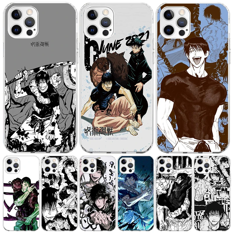 Kaisens Jujutsus Fushiguro Toji custodia per telefono Cover per Apple iphone 16 15 14 13 12 Mini 11 Pro Max X XS XR 7 Plus 8 + SE 2020 Tren